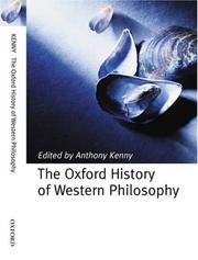Front cover of The Oxford History of Western Philosophy by Anthony Kenny