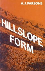 Cover of Hillslope form by A. J. Parsons
