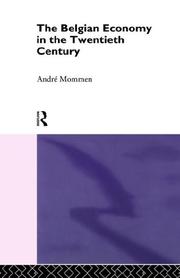 Front cover of The Belgian economy in the twentieth century by André Mommen