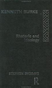 Cover of Kenneth Burke by Stephen Bygrave