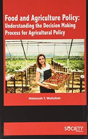 Front cover of Food and Agriculture Policy by Nekesah T. Wafullah