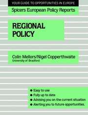 Cover of Regional policy by Nigel Copperthwaite