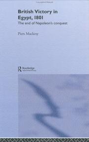 Front cover of British victory in Egypt, 1801 by Piers Mackesy