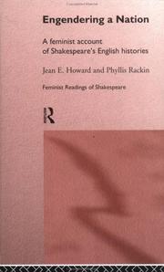 Cover of Engendering a nation by Jean E. Howard