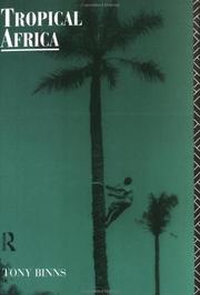 Cover of Tropical Africa by Tony Binns
