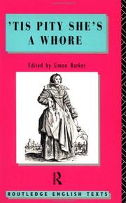 Front cover of 'Tis Pity She's a Whore by John Ford