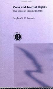 Front cover of Zoos and animal rights by Bostock, Stephen St. C.