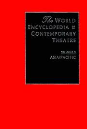Front cover of World Encyclopedia of Contemporary Theatre by Series Rubin