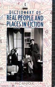 Front cover of Dictionary of real people and places in fiction by M. C. Rintoul