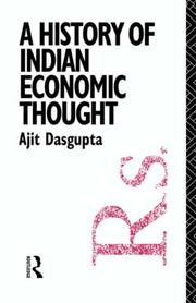 Cover of A history of Indian economic thought by Ajit Kumar Dasgupta