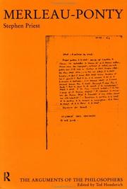 Cover of Merleau-Ponty by Stephen Priest