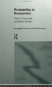 Front cover of Probability and economics by O. F. Hamouda