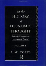Front cover of On the history of economic thought by A. W. Coats
