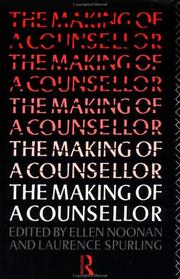 Front cover of The Making of a counsellor by Ellen Noonan