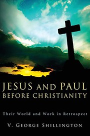 Cover of Jesus and Paul before Christianity by V. G. Shillington