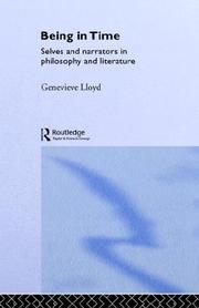 Cover of Being in time by Genevieve Lloyd