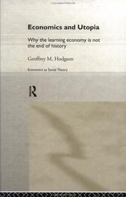 Cover of Economics and Utopia by Geoffrey Martin Hodgson