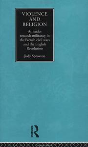 Front cover of Violence and religion by Judy Sproxton