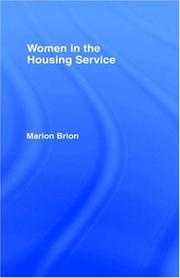 Front cover of Women in the housing service by Marion Brion
