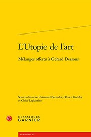 Front cover of L'Utopie de l'Art by Arnaud Bernadet