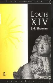 Front cover of Louis XIV by J. H. Shennan