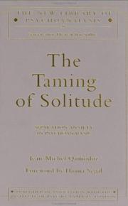 Front cover of The taming of solitude by Jean-Michel Quinodoz