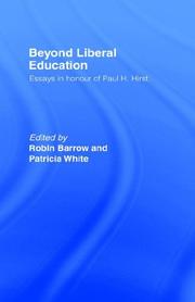 Front cover of Beyond liberal education by Paul Heywood Hirst