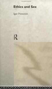 Cover of Ethics and sex by Igor Primoratz