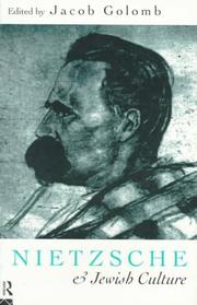 Cover of Nietzsche and Jewish culture by Jacob Golomb