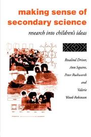 Front cover of Making Sense of Secondary Science by Rosalind Driver