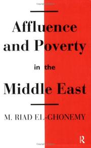 Front cover of Affluence and poverty in the Middle East by Mohamad Riad El Ghonemy