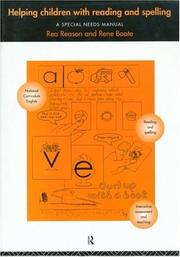 Front cover of Helping children with reading and spelling by Rea Reason