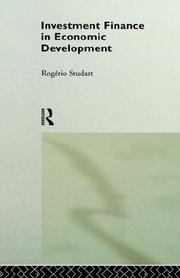 Cover of Investment finance in economic development by Rogério Studart
