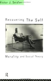 Front cover of Recovering the self by Victor J. Seidler
