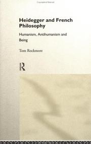 Front cover of Heidegger and French philosophy by Tom Rockmore
