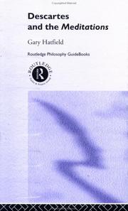 Cover of Routledge philosophy guidebook to Descartes and The meditations by Gary C. Hatfield