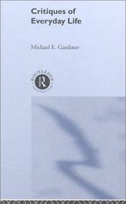 Cover of Critiques of everyday life by Michael Gardiner