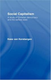 Front cover of Social capitalism by Kees van Kersbergen