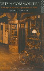 Cover of Gifts and commodities by James G. Carrier