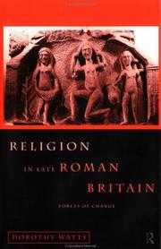 Cover of Religion in late Roman Britain by Dorothy Watts