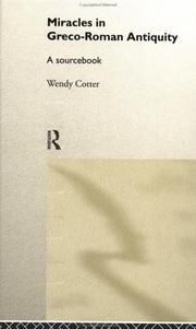 Front cover of Miracles in Greco-Roman Antiquity by We Cotter C.S.J