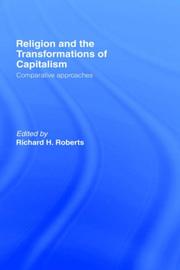 Front cover of Religion and the Transformations of Capitalism by R. Roberts