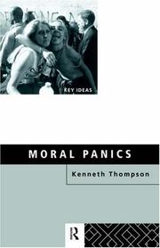 Cover of Moral panics by Thompson, Kenneth