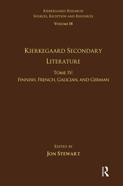 Cover of Kierkegaard Secondary Literature Vol. 18, Tome. IV by Jon Stewart