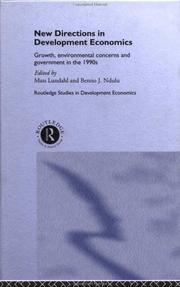 Front cover of New Directions in Development Economics by Benno Ndulu