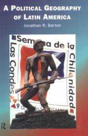 Front cover of A political geography of Latin America by Jonathan R. Barton