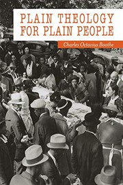 Front cover of Plain Theology for Plain People by Charles Octavius Boothe