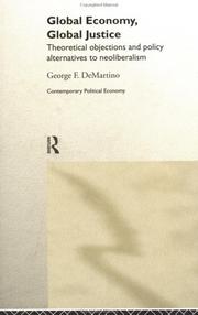 Front cover of Global Economy, Global Justice by G. Demartino