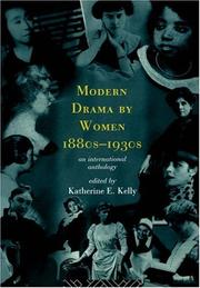 Front cover of Modern drama by women, 1880s-1930s by Unknown