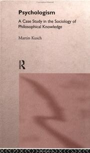 Cover of Psychologism by Martin Kusch